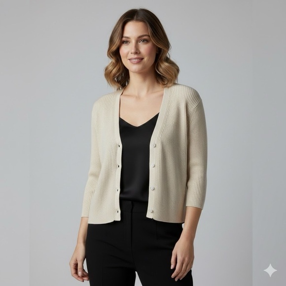 august silk Sweaters - August Silk Butter Yellow Cardigan | Size Medium